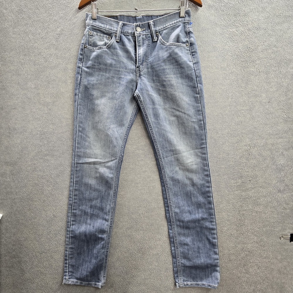 Levi's 511 Men Jeans 29X32 Light Blue Denim Slim Fit 31" Inseam